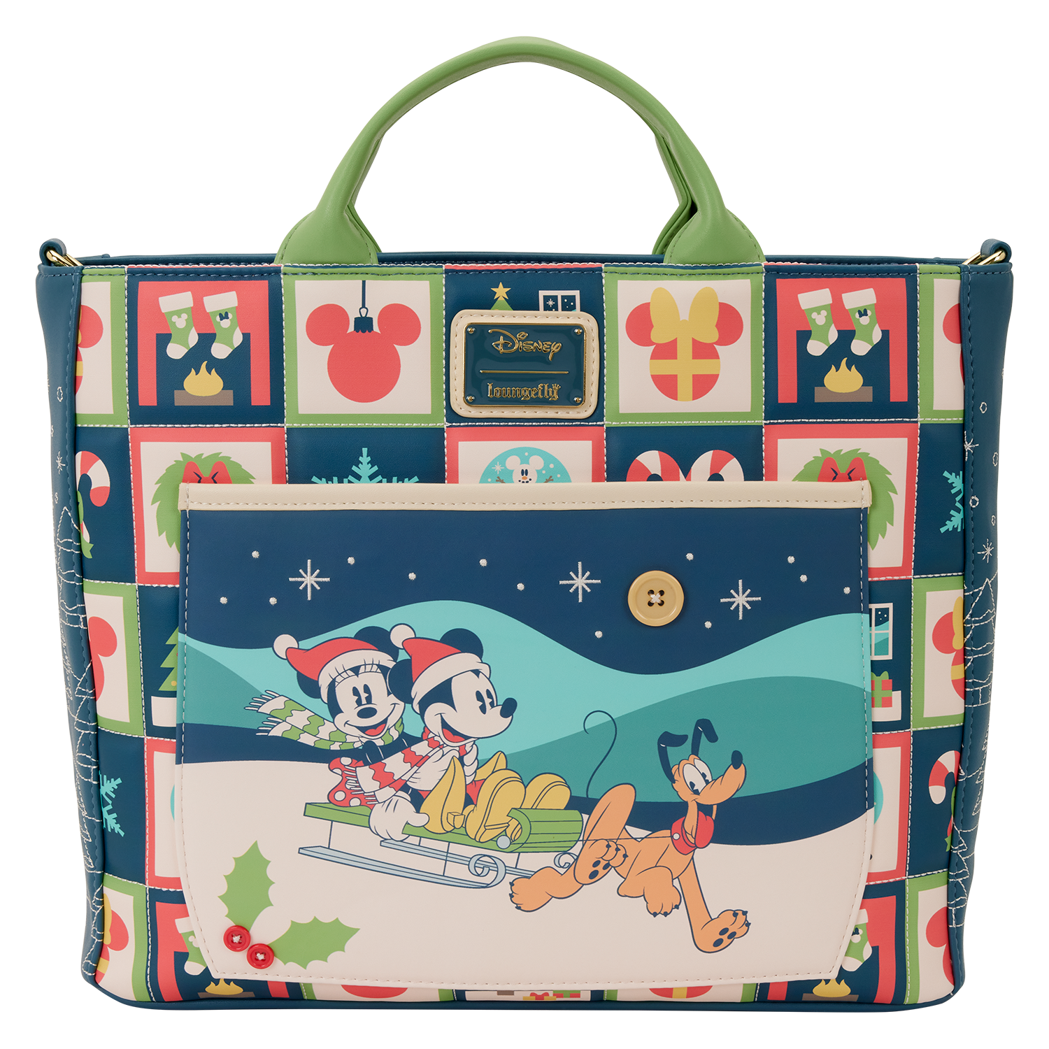 Minnie Mouse Holiday Convertible Tote Bag
