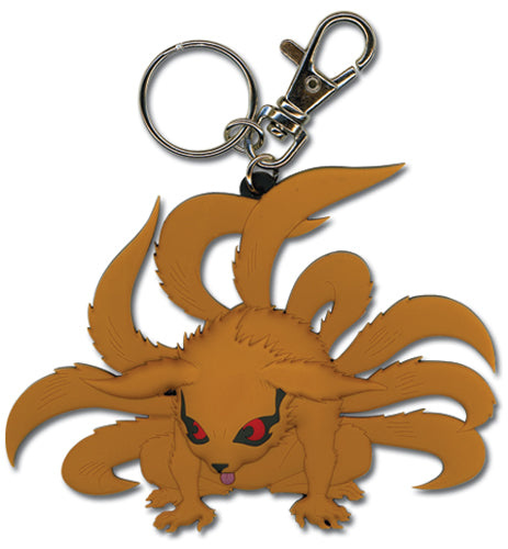 Great Eastern Entertainment Naruto Nine Tails Fox PVC Keychain, Orange