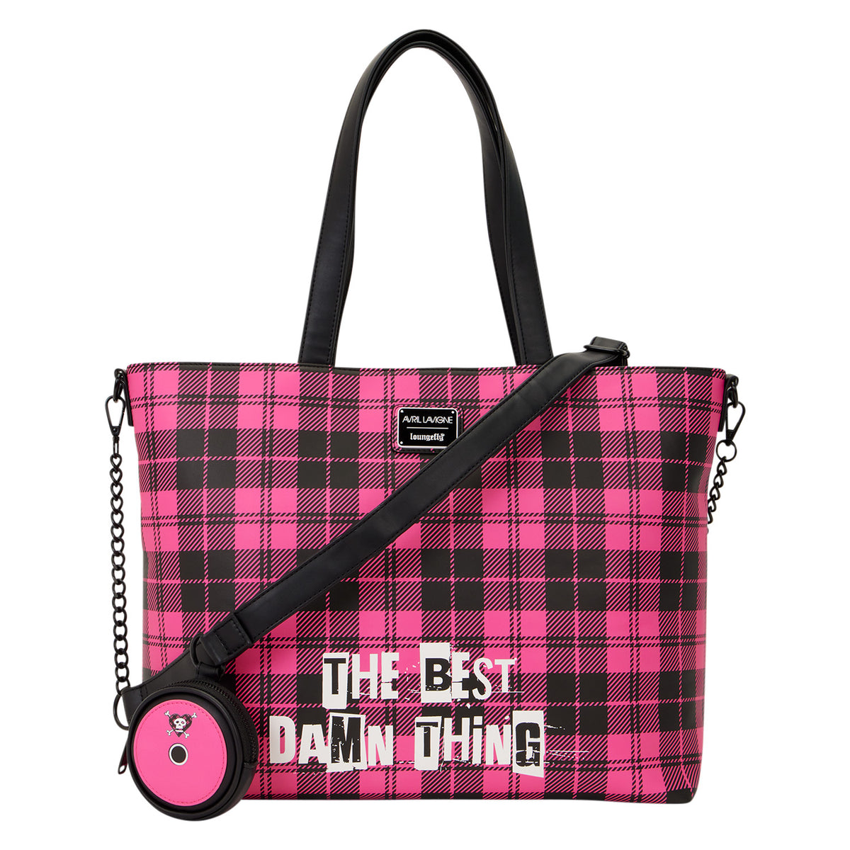 Avril Lavigne Logo Tote Crossbody Bag with Coin Bag