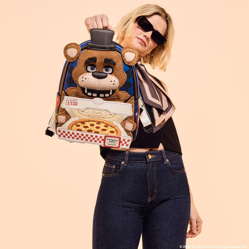 Five Nights at Freddy's Freddy Fazbear Plush Cosplay Lenticular Mini Backpack