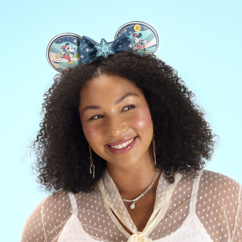 Mickey & Minnie Holiday Ear Headband