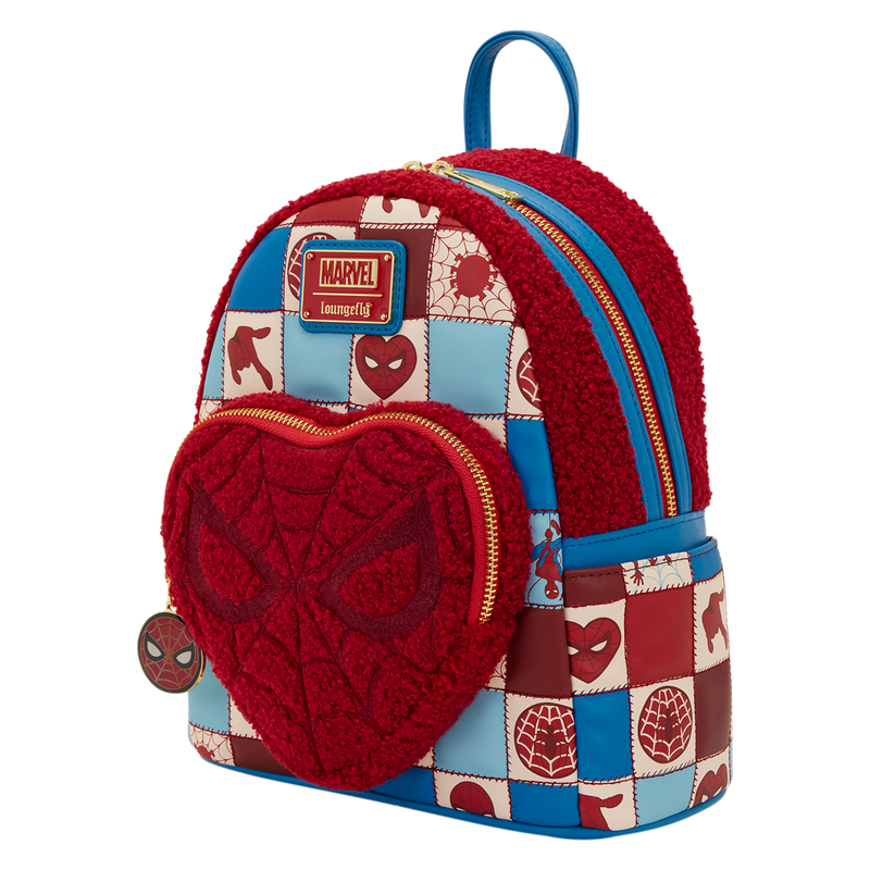 Spider-Man Sherpa Heart Mini Backpack