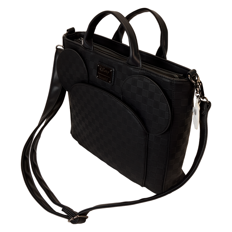Mickey Mouse Checkered Texture Convertible Backpack & Tote Bag
