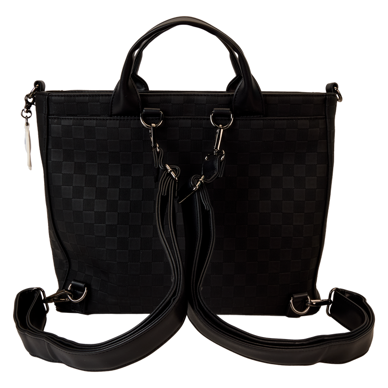 Mickey Mouse Checkered Texture Convertible Backpack & Tote Bag