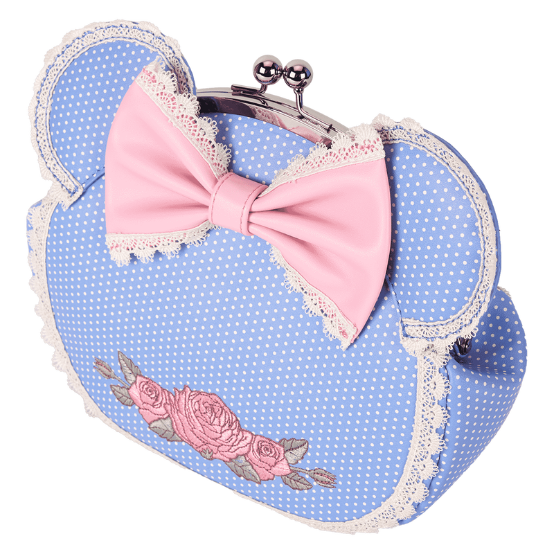 Minnie Mouse Floral and Lace Kisslock Crossbody Bag