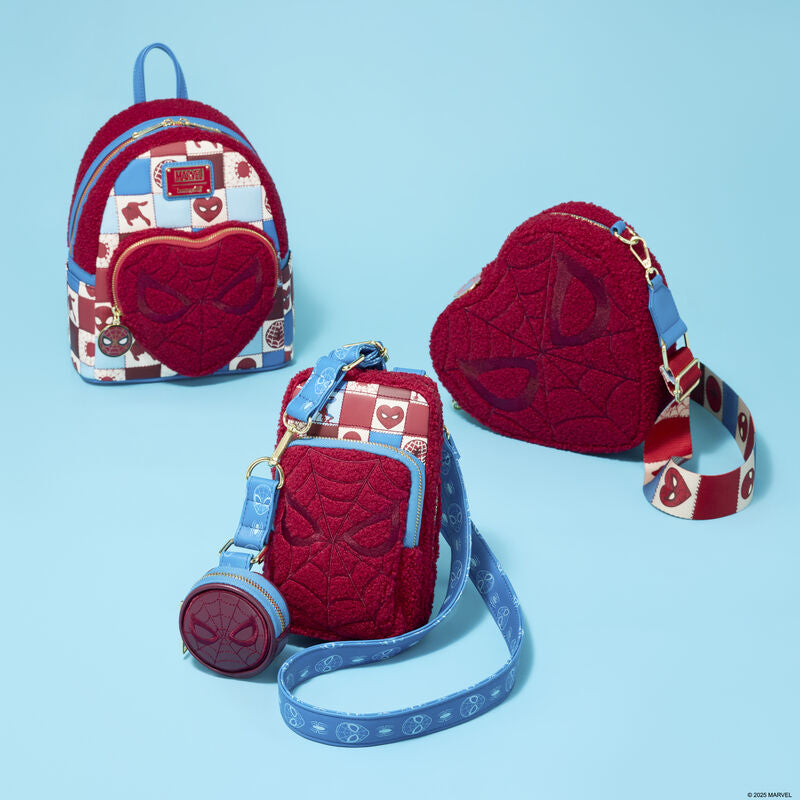 Spider-Man Sherpa Heart Mini Backpack