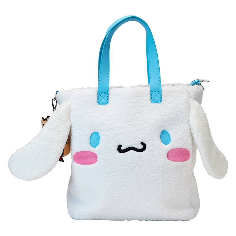 Sanrio Cinnamoroll Cosplay Sherpa Tote Crossbody Bag With Coin Bag