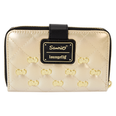 Sanrio Hello Kitty 50th Anniversary Gold Zip Around Wallet