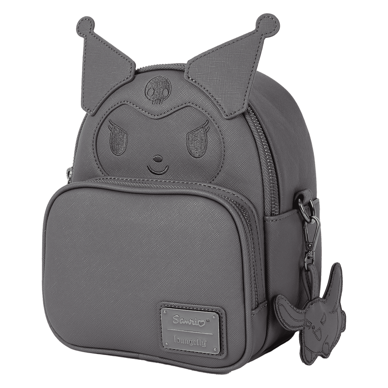 Sanrio Kuromi Monochrome Cosplay Convertible Mini Backpack & Crossbody Bag