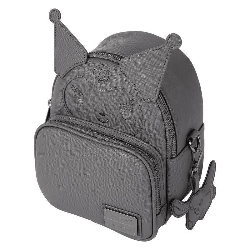 Sanrio Kuromi Monochrome Cosplay Convertible Mini Backpack & Crossbody Bag