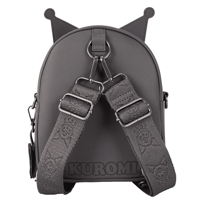 Sanrio Kuromi Monochrome Cosplay Convertible Mini Backpack & Crossbody Bag