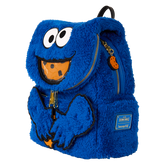 Sesame Street Cookie Monster Plush Cosplay Mini Backpack With Coin Bag