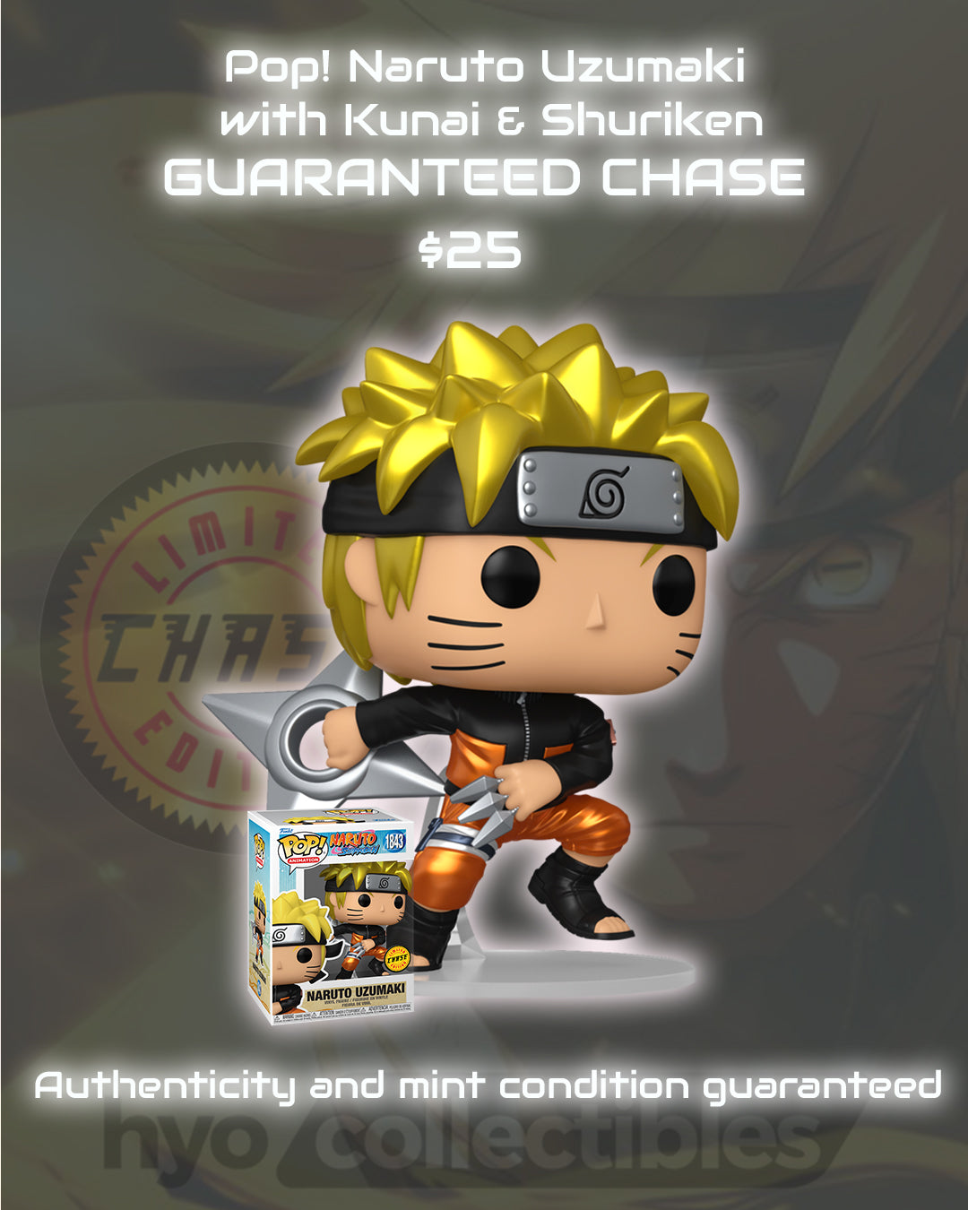 Pop! Naruto Uzumaki with Kunai & Shuriken