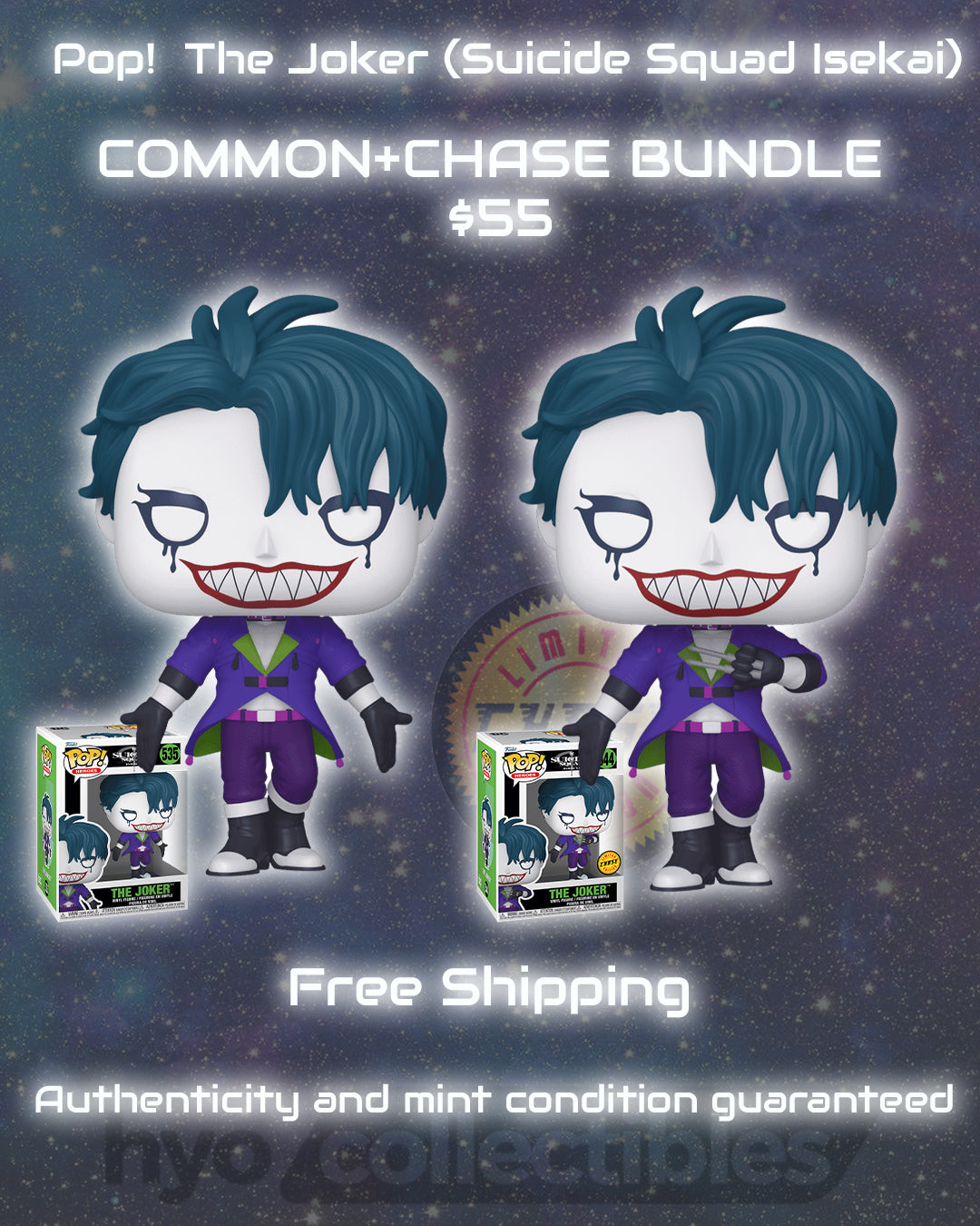 Pop! The Joker (Suicide Squad Isekai), Regular and CHASE Bundle