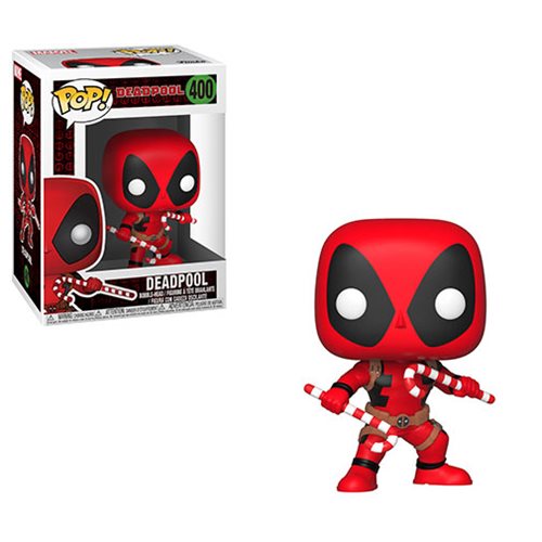 Marvel Holiday Deadpool with Candy Canes Funko Pop! Vinyl Figure #400