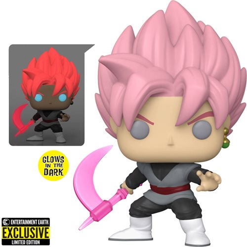 Dragon Ball Super Saiyan Rose Goku Black Glow-in-the-Dark Funko Pop! Vinyl Figure #1279 - Entertainment Earth Exclusive