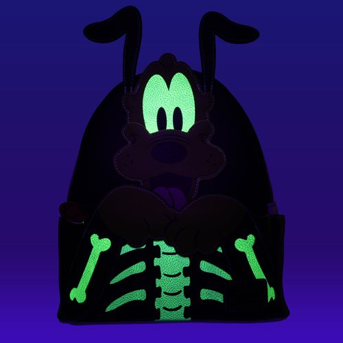 Disney Pluto Skellington Glow-in-the-Dark Mini-Backpack - Entertainment Earth Exclusive