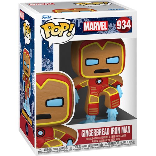 Marvel Holiday Gingerbread Iron Man Funko Pop! Vinyl Figure #934