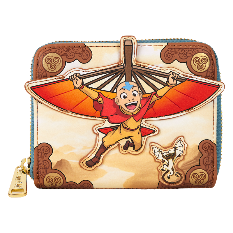 Avatar: The Last Airbender Aang Glider Staff Zip Around Wallet