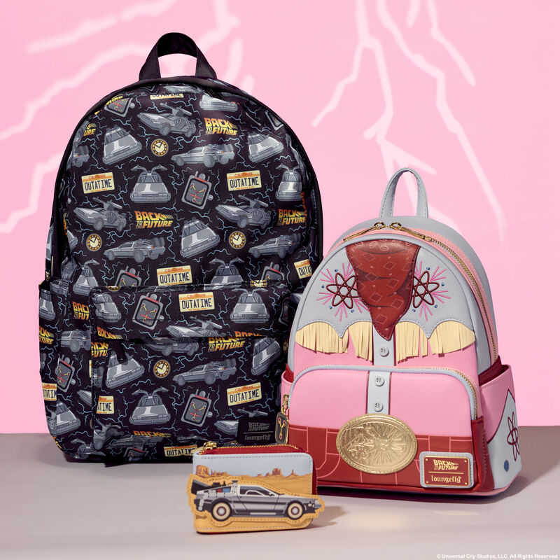 Back To The Future 40th Anniversary All-Over Print Nylon Full-Size Backpack