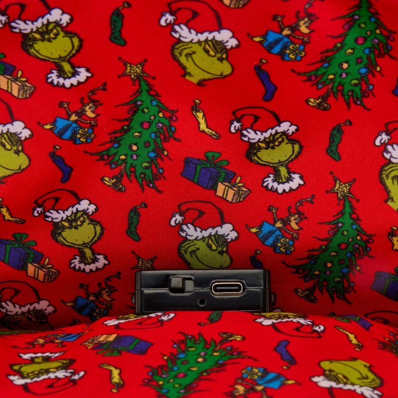 Dr. Seuss How the Grinch Stole Christmas! Tree Light Up Plush Mini Backpack
