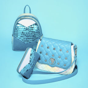 Frozen Princess Elsa Glitter Sequin Cosplay Mini Backpack