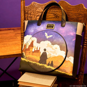 Harry Potter Hogwarts Starry Sky Convertible Backpack & Tote Crossbody Bag