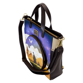 Harry Potter Hogwarts Starry Sky Convertible Backpack & Tote Crossbody Bag