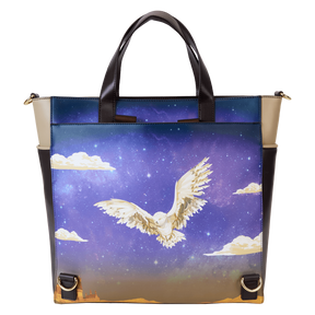 Harry Potter Hogwarts Starry Sky Convertible Backpack & Tote Crossbody Bag