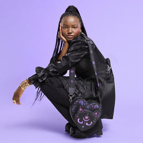 Loungefly Neon Cat Heart Figural Crossbody Bag