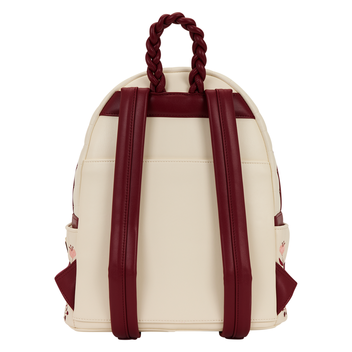 LF CREAM & RED FLORAL MID-SIZE BACKPACK