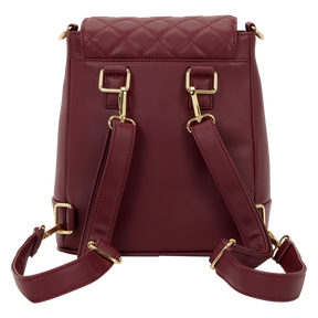 Loungefly The Lilly Red Convertible Mini Backpack & Crossbody Pin Trader Bag