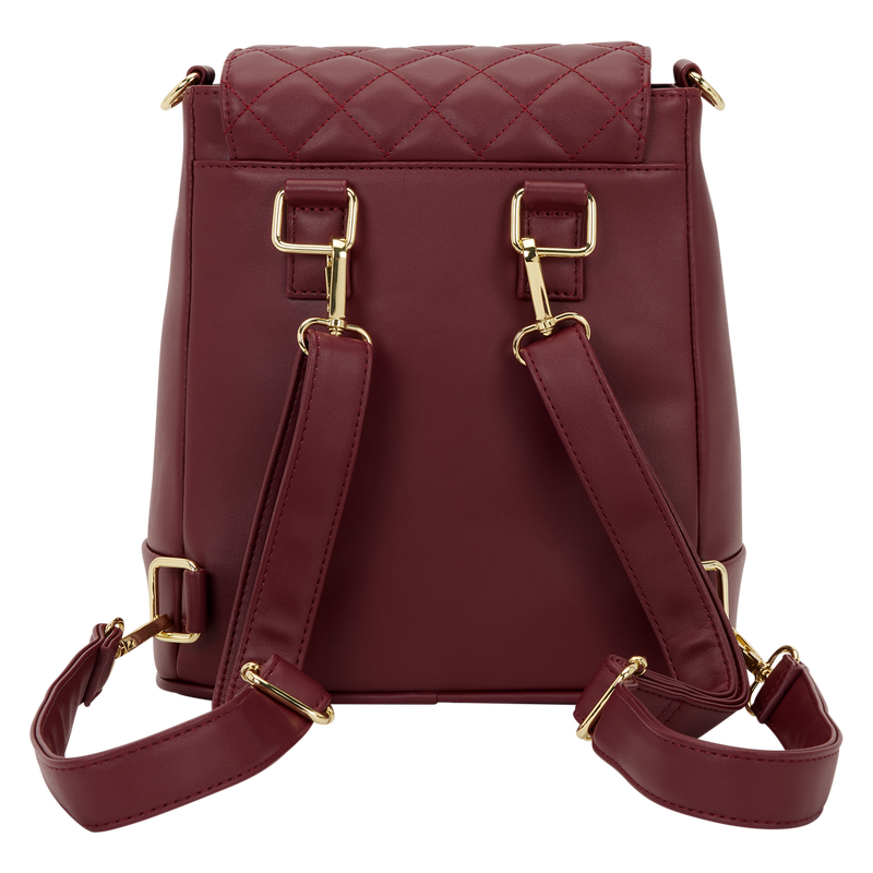 Loungefly The Lilly Red Convertible Mini Backpack & Crossbody Pin Trader Bag