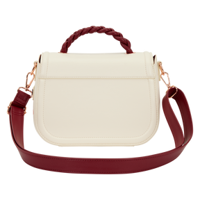 LF CREAM & RED FLORAL CROSSBODY BAG