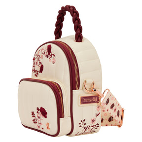 LF CREAM & RED FLORAL SLING BAG