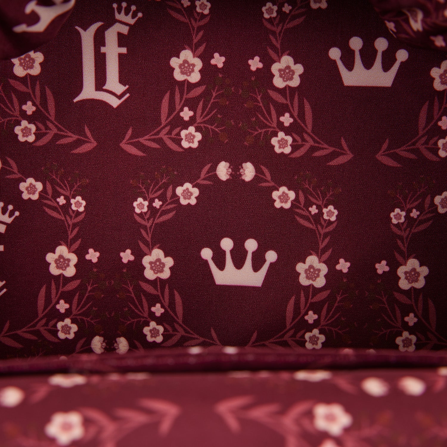 LF CREAM & RED FLORAL SLING BAG