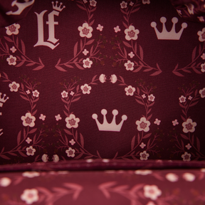 LF CREAM & RED FLORAL SLING BAG