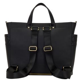 Loungefly The Mo Black Convertible Backpack & Tote Crossbody Pin Trader Bag