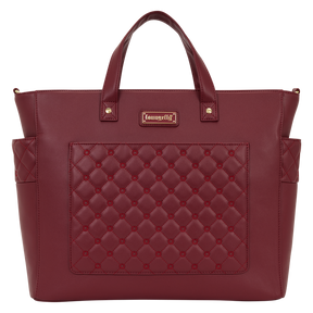 Loungefly The Mo Red Convertible Backpack & Tote Crossbody Pin Trader Bag