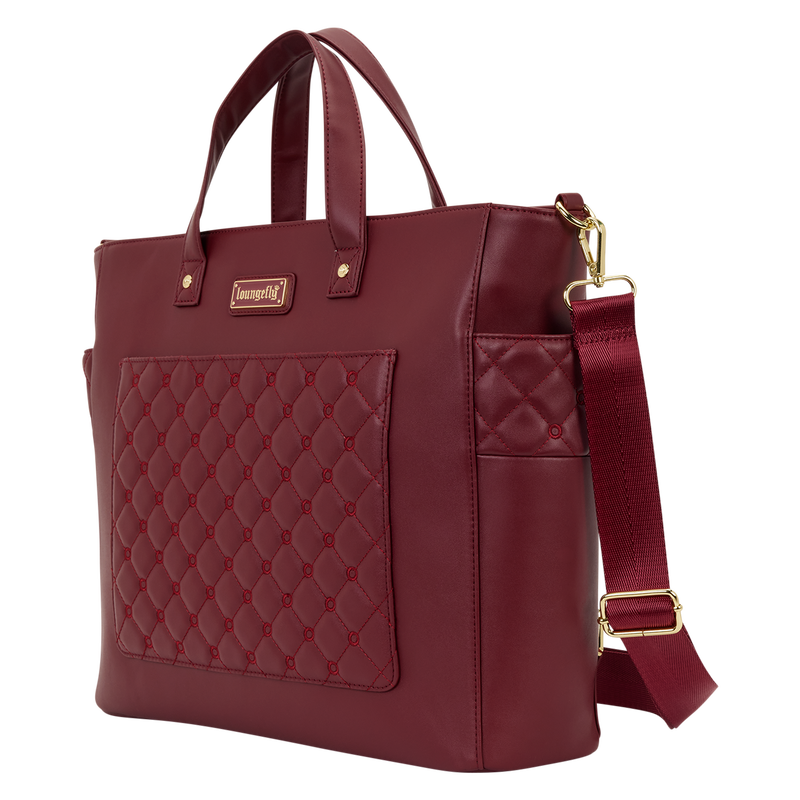 Loungefly The Mo Red Convertible Backpack & Tote Crossbody Pin Trader Bag