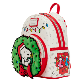 Peanuts Snoopy & Woodstock Holiday Plush Wreath Mini Backpack