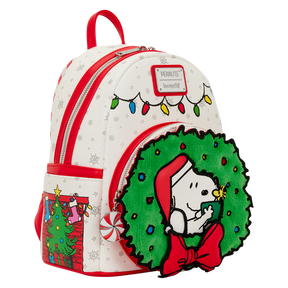 Peanuts Snoopy & Woodstock Holiday Plush Wreath Mini Backpack