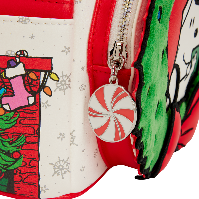Peanuts Snoopy & Woodstock Holiday Plush Wreath Mini Backpack