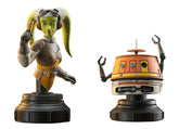 STAR WARS REBELS HERA AND CHOPPER BUST (C: 1-1-1)