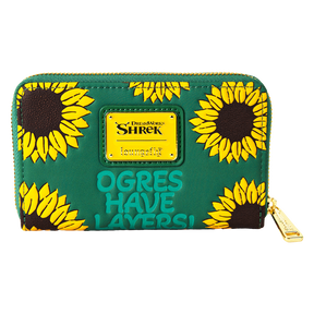 Shrek & Donkey Sunflower Field Zip Around Wallet