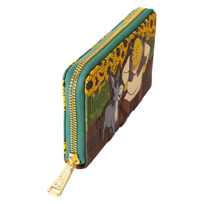 Shrek & Donkey Sunflower Field Zip Around Wallet