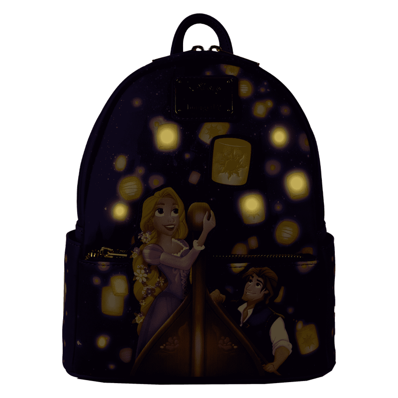 Tangled Rapunzel & Flynn Rider Lantern Light Up Mini Backpack