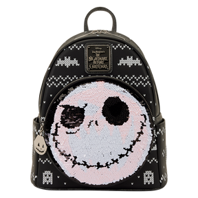 The Nightmare Before Christmas Jack Skellington Reversible Sequins Mini Backpack