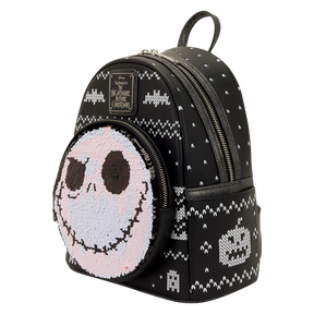 The Nightmare Before Christmas Jack Skellington Reversible Sequins Mini Backpack