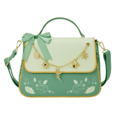Peter Pan Tinker Bell Holiday Sequin Crossbody Bag with Charms